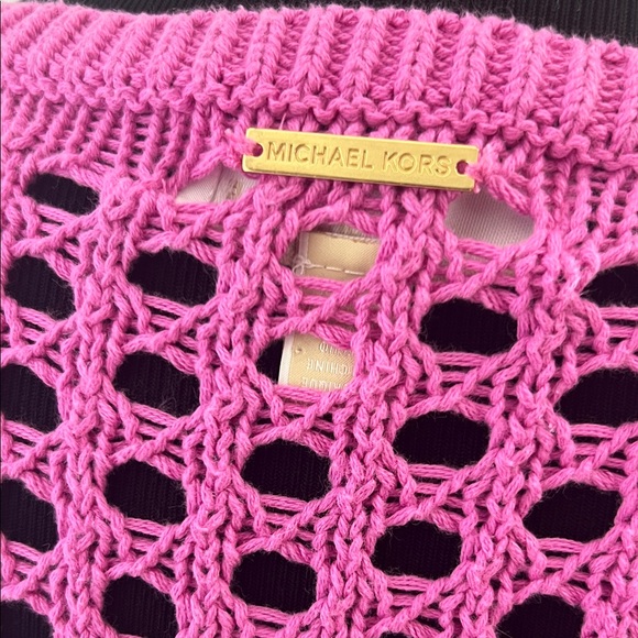 MICHAEL Michael Kors Pink Open-Knit Sweater - Picture 5 of 7